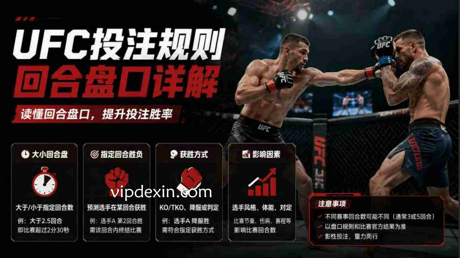 德信UFC投注规则详解：UFC回合盘玩法全面解析